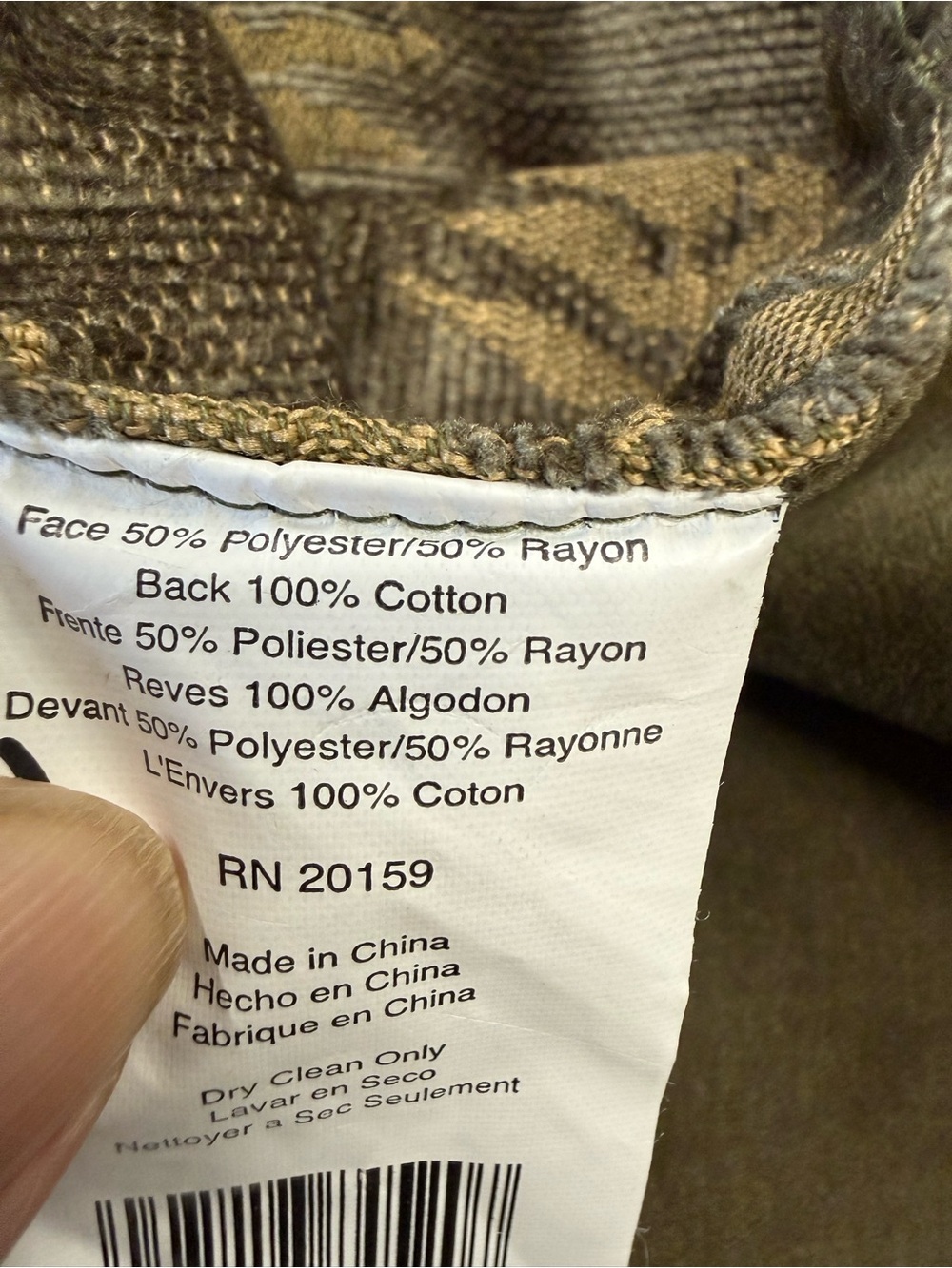 Vintage Brentwood Originals Jacquard Fern Throw Blanket 60x41 Sage Green Velvet - Picture 11 of 15